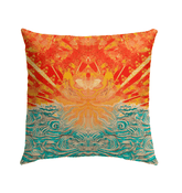 Tropical Swells Outdoor Pillow Dive Into Surfing Luxury - Beyond T-shirts
